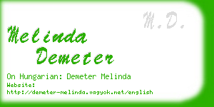 melinda demeter business card